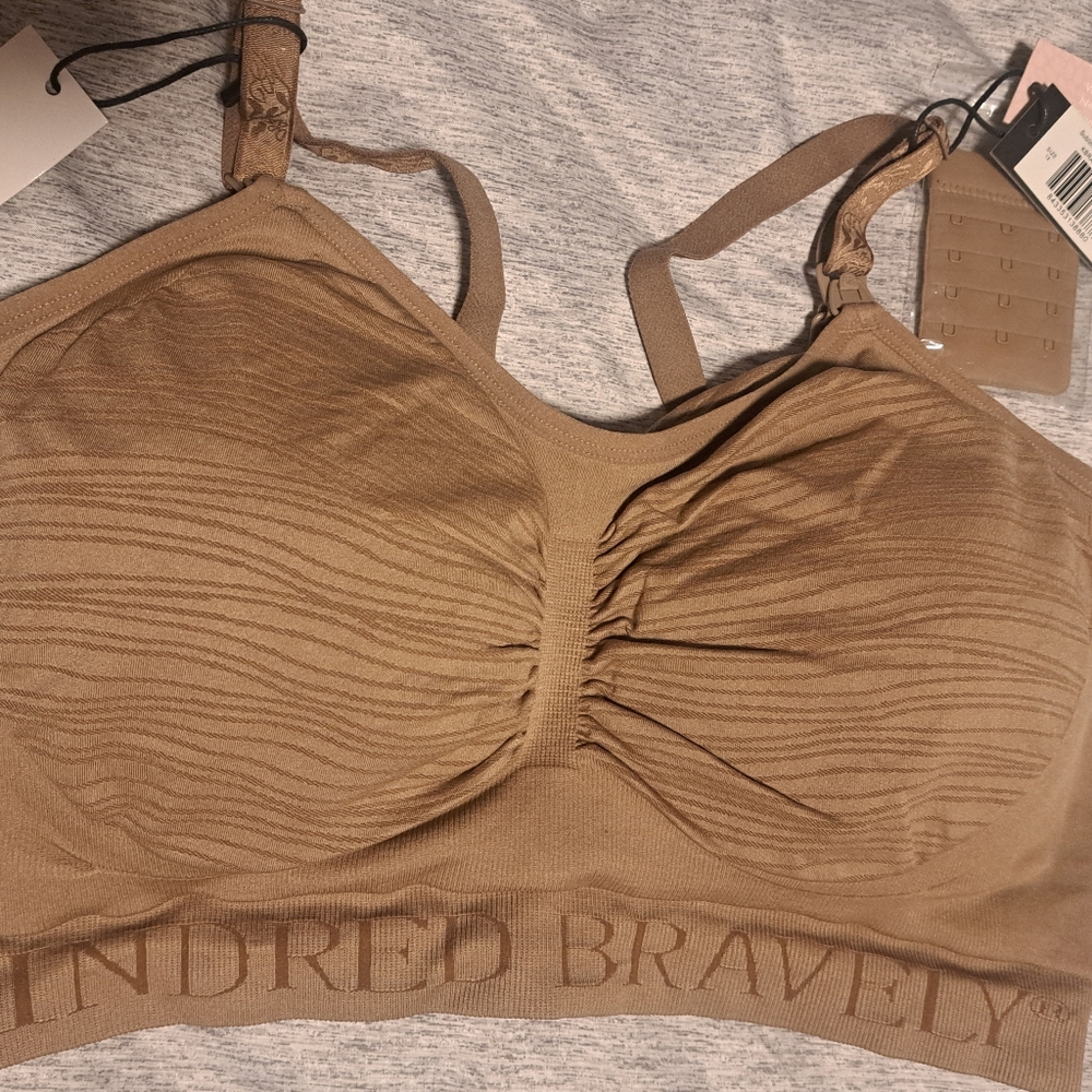 Kindred Bravely Sublime hands- free Pumping and nursing bra 1X NWT Latte